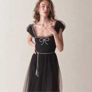 NWT Doen Heirloom Kiki Beaded Belt - Antique Sterling XS/S